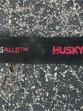 Black Nylon Dog Leash with Red Accent